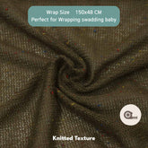 Baby Beanbag Knitted Layer and Wrap Set of 2 SR066 | NB | Mehndi Green